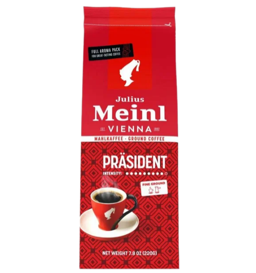 

Кофе молотый JULIUS MEINL Prasident натуральный жареный, 220г