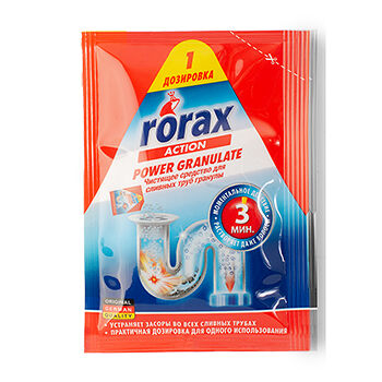 Чистящее средство Rorax для сливных труб Power Granulate