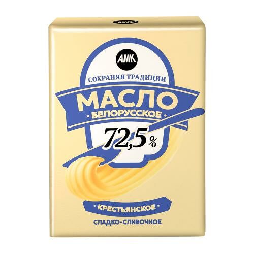 Масло сливочное Сохраняя традиции 72.5% без змж, 180 г