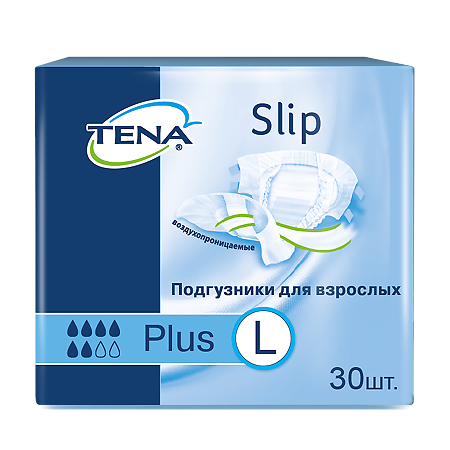 Tena Slip Plus подгузники для взрослых размер L 30 шт