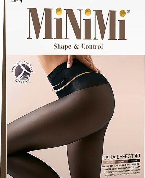 Колготки MiNiMi Talia Effect 40 Nero черные Размер 3