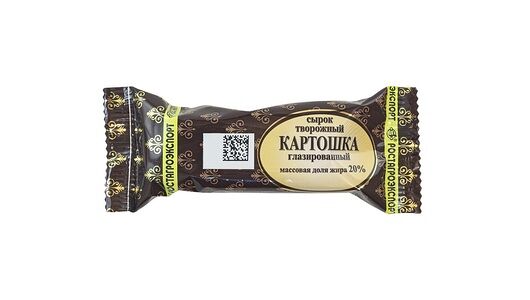 Сырок глазированный Ростагроэкспорт Картошка 20%