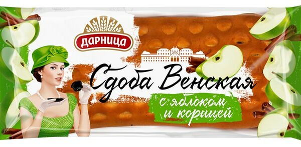 Сдоба Аладушкин Дарница Венская с яблоком и корицей 200 г