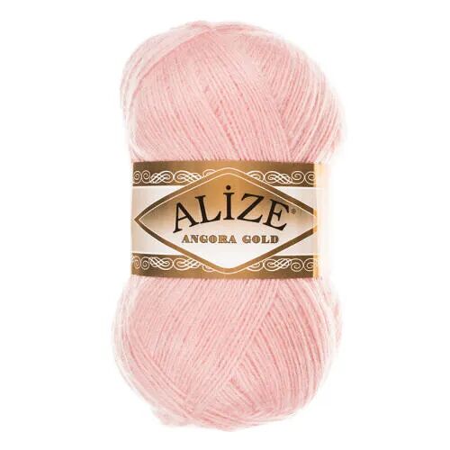 Пряжа ALIZE 'Angora Gold' 100гр. 550м (80%акр, 20%шерсть) ТУ(363 светло-розовый)