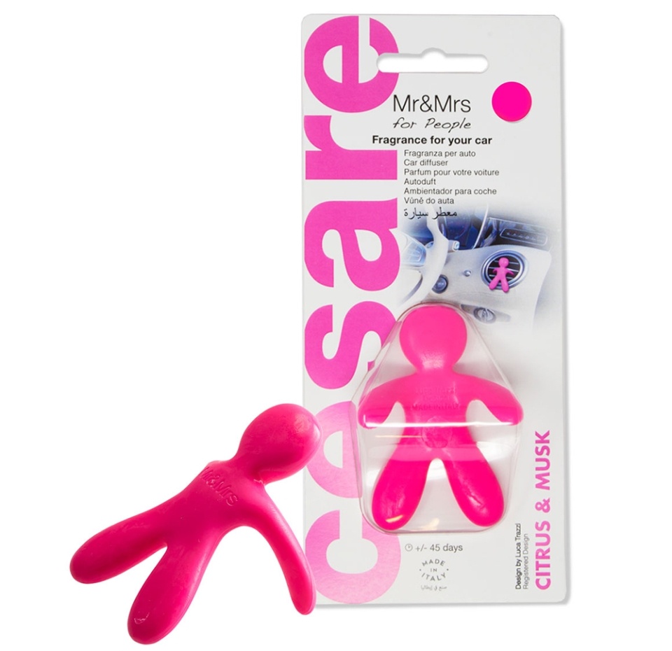 

Ароматизатор для автомобиля Mr&Mrs Fragrance Cesare cistrus&musk фуксия Италия