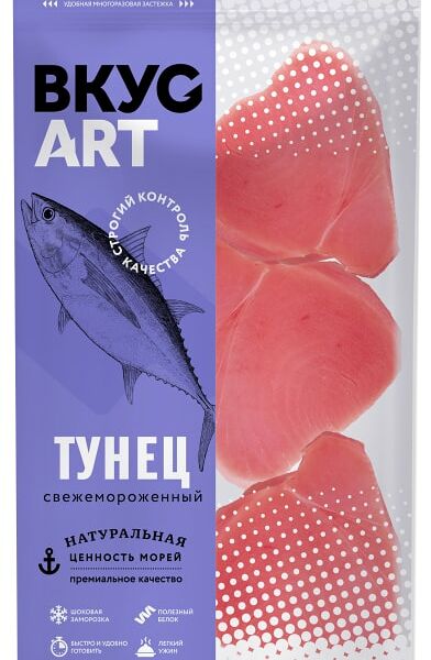 Тунец Вкус Арт филе без кожи мороженое 500 г