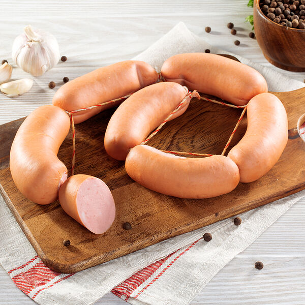 МясновЪ шпикачки Деревенские с телятиной в натуральной оболочке