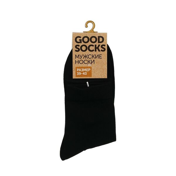 Мужские однотонные носки Good Socks WHW22102-1 Черный р.39-43