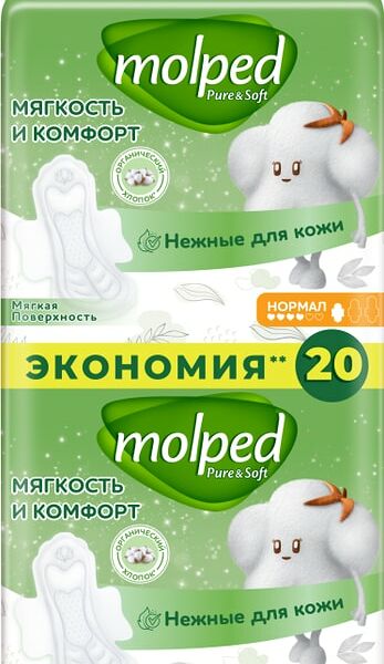 Прокладки Molped Pure&Soft Normal 20шт