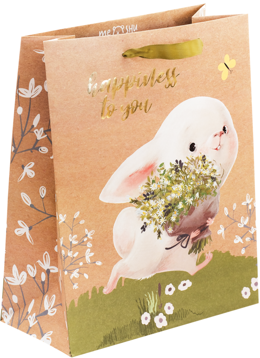 

Пакет подарочный Meshu Happy to you MS 18x23x10 см