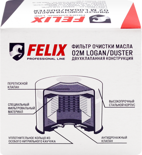 

Фильтр масляный Felix 02 М Logan/Duster Арт. 430610023