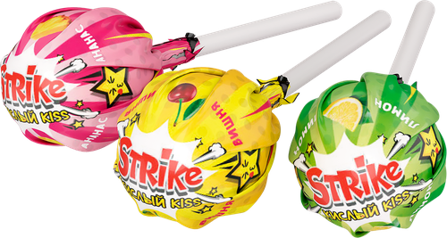 

Карамель Strike Кислый Kiss 11.3 г вкус в ассортименте 1 шт.