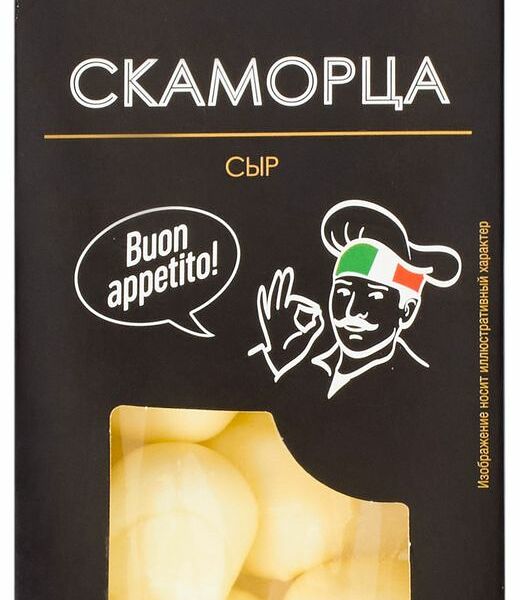 Сыр АШАН Золотая птица Скаморца 40% БЗМЖ