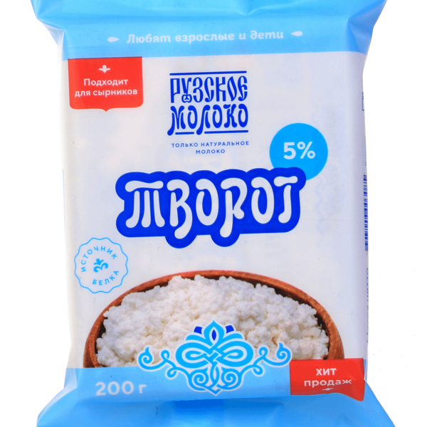 Творог Рузское молоко 5% 200г