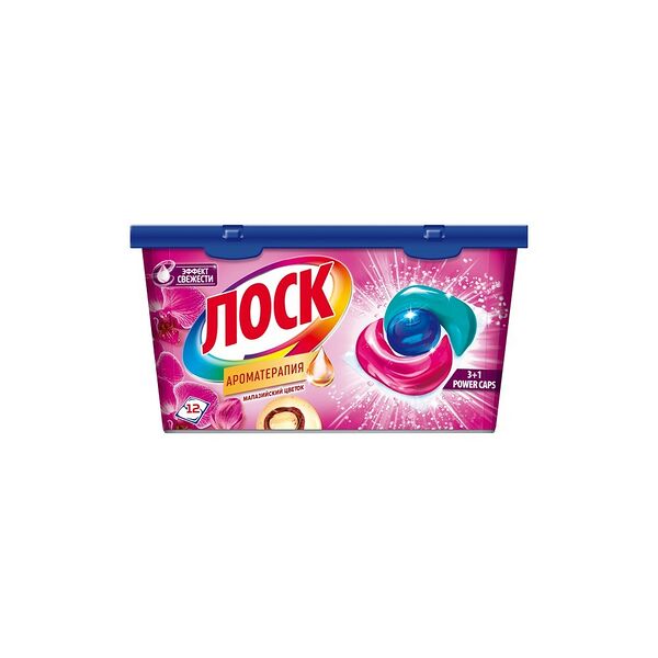 Капсулы для стирки Losk Ароматерапия Малазийский Цветок 12шт