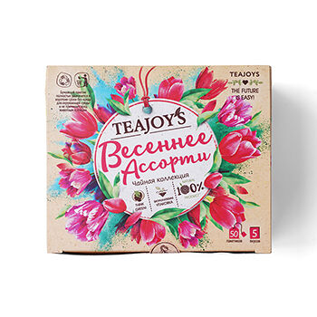 Чайный набор Teajoy's Весеннее ассорти 5 вкусов, 50x2 г