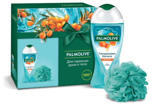 

Подарочный набор Гель для душа Palmolive Гиалуроновая кислота 250 мл + мочалка