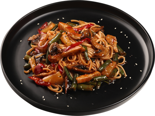 

Куриное филе в кисло-сладком соусе WOK с яичной лапшой, 400 г