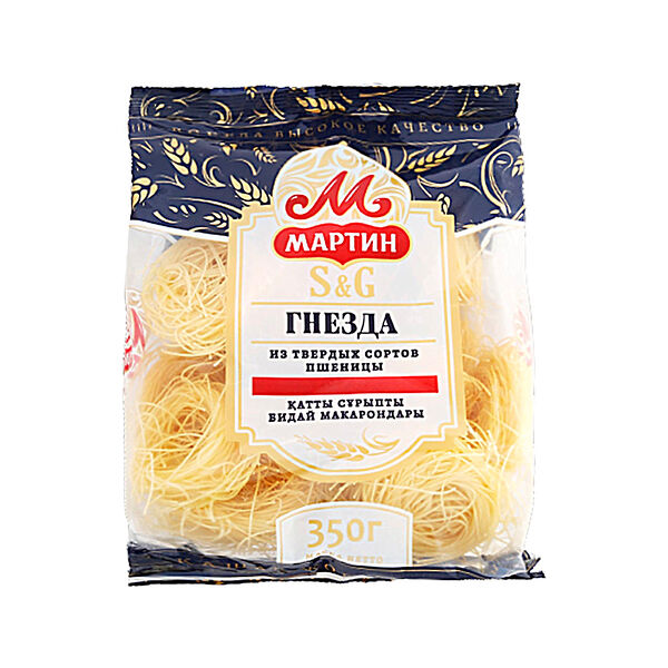 Макаронные изделия Гнезда Мартин из спагетти тв сорт пшеницы в/с 350г
