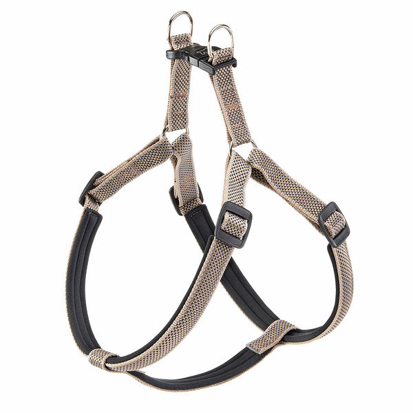 Шлейка для собак средних и крупных пород Daytona Deluxe XL, коричнево-черная