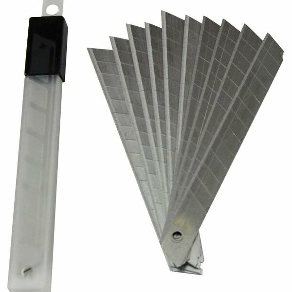 Набор лезвий для канцелярских ножей 9 мм, 10 шт