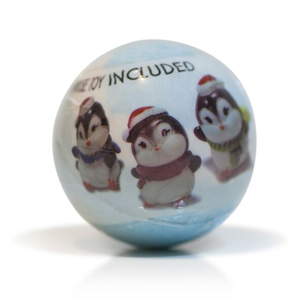 Бомбочка для ванны Girl Power с игрушкой пингвином в ассортименте 3 цвета 1 шт, 140 г