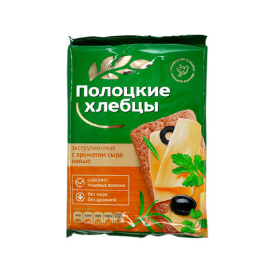 Хлебцы хрустящие Полоцкие экструз с аром сыра 80г