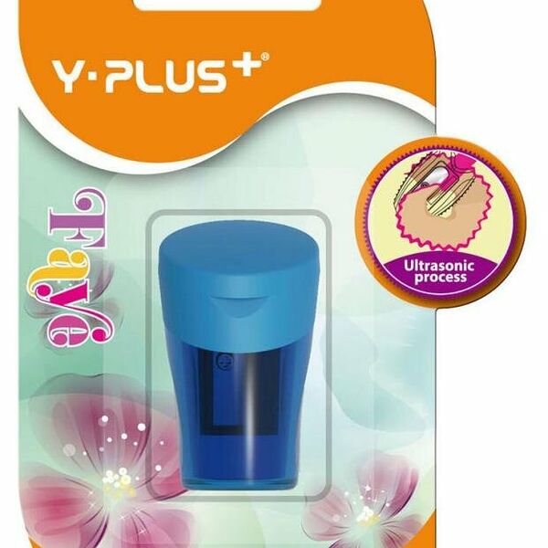 Точилка Y-Plus Faye 1 отверстие с контейнером в ассортименте