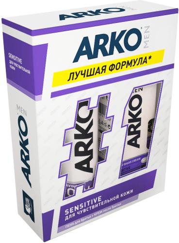 

Набор подарочный Arko Men Sensitive для бритья: пена 200 мл, крем 50 мл дизайн упаковки в ассортименте