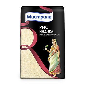 Рис длиннозёрный Индика Мистраль белый