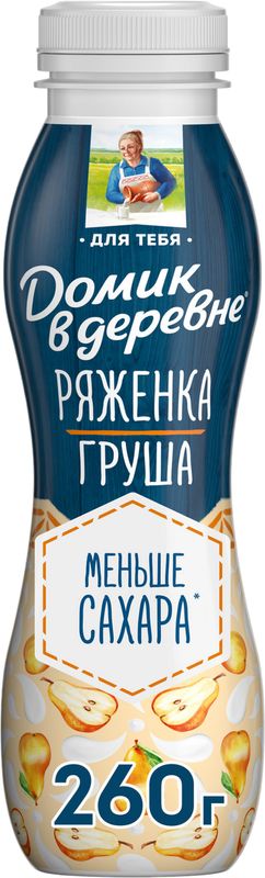

Ряженка Домик в деревне Груша 2.1% 260 г