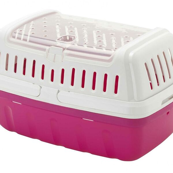 Переноска для мелких грызунов Hipster small цвет розовый