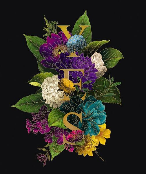 Бизнес-блокнот Hatber Язык цветов в клеточку 80л А4