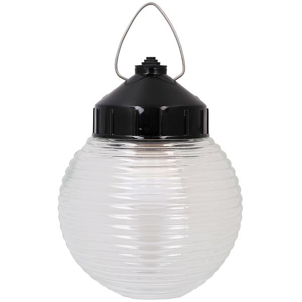 Светильник подвесной ЭРА Гранат, стекло, E27, 60 Вт, IP44, 15 см