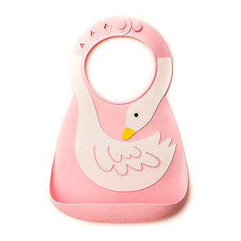 Нагрудник детский Make my day Baby Bib Swan с кармашком No.8 Brads США