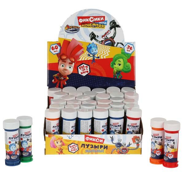 Мыльные пузыри ФИКСИКИ 60мл ИГРАЕМ ВМЕСТЕ