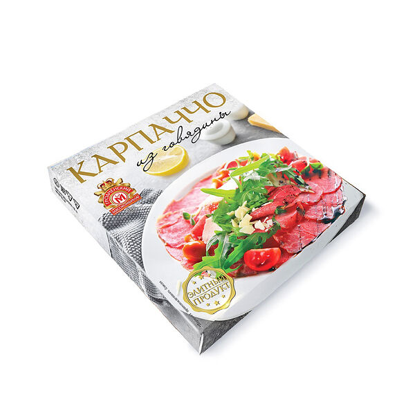 Прод. из мяса говядины КАРПАЧЧО с/в мясн.  110гр.  Гродненский МК