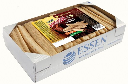 Снэки Трубочки хрустящие со вк шоколада 400г