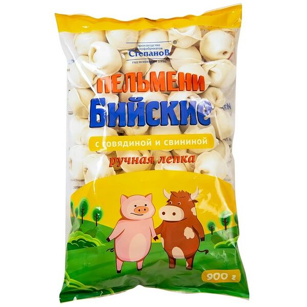 Пельмени Бийские с говядиной и свининой, ручная лепка