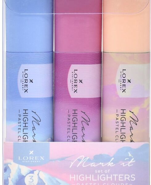 Набор текстовых маркеров Lorex Mark it Pastel Clouds 1-5мм 3шт
