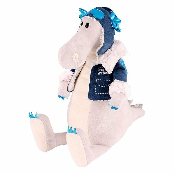 Игрушка мягкая Maxitoys Дракон Эштон Летчик 25см искусственный мех