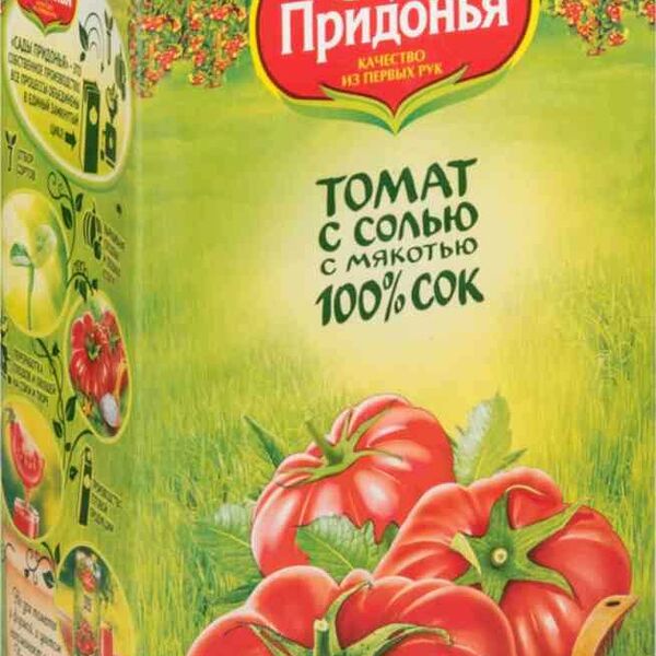 Сок Томат с солью и мякотью ТМ Сады Придонья