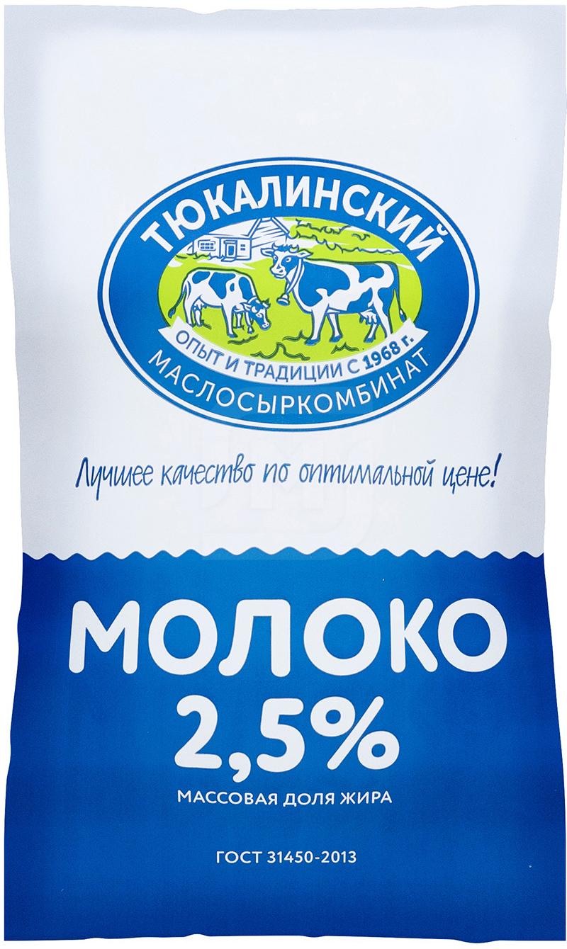 

Молоко Тюкалинский маслосыркомбинат пастеризованное 2,5% 900 мл