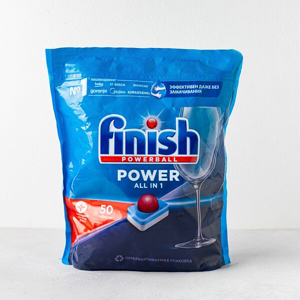Средства для посудомоечных машин Finish All In 1 , 50 шт