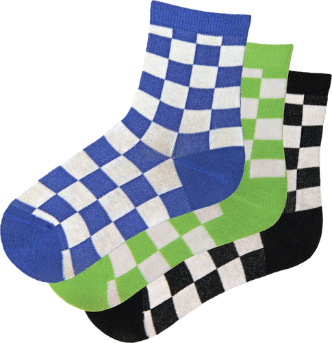 

Носки детские INWIN р. 14–22, с дизайном шашечки, Арт. FKSB-03-QD, 3пары