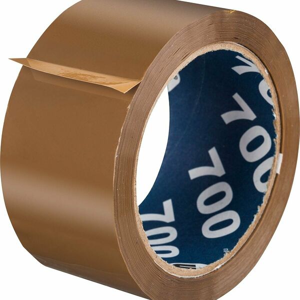 Клейкая лента упаковочная UNIBOB 700 50мм х 66м 47мкм коричневая