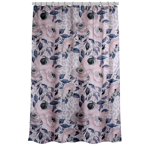Vetta шторка для ванной с утяжелителем, полиэстер, 180х180см, цветы, 014