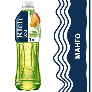 Чай зеленый Rich tea со вкусом манго 1 л