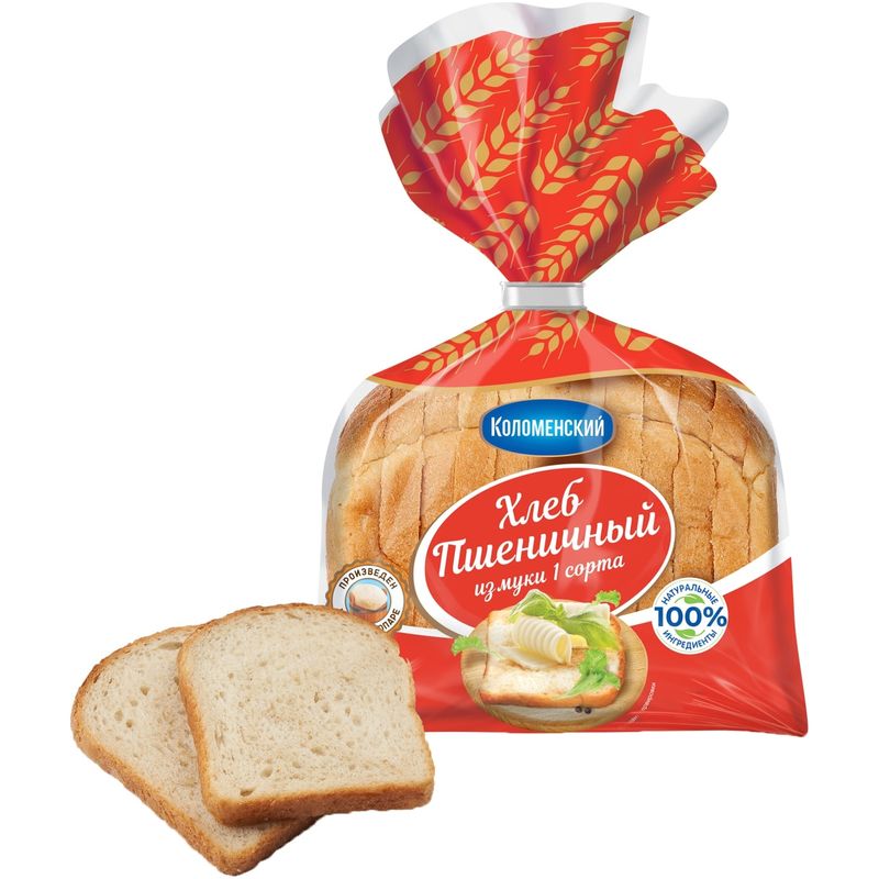 

Хлеб пшеничный Коломенское формовой нарезка 380 г