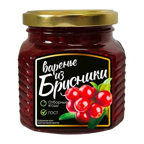 Варенье Магнит брусничное, 330 г